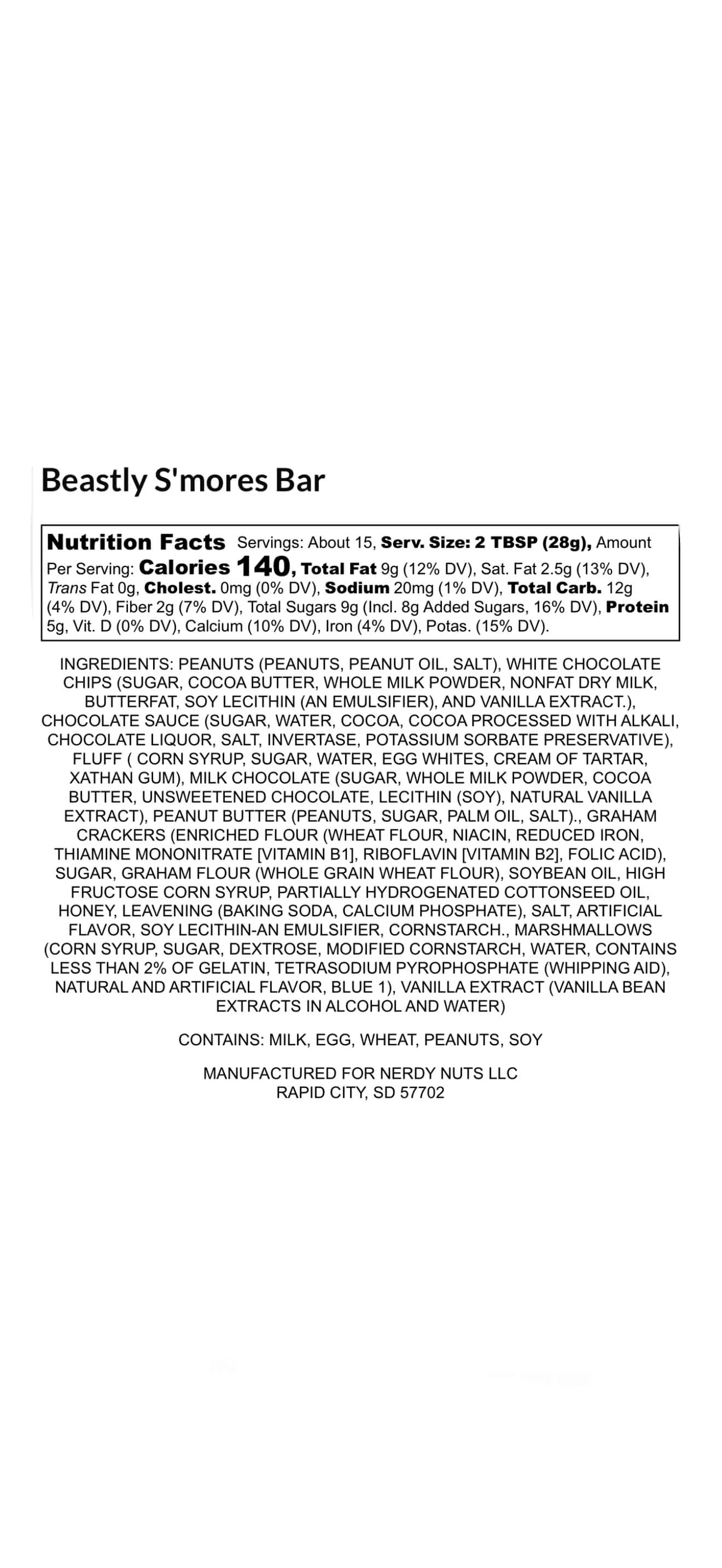 Beastly S'mores Bar Peanut Butter Treat - Image 3