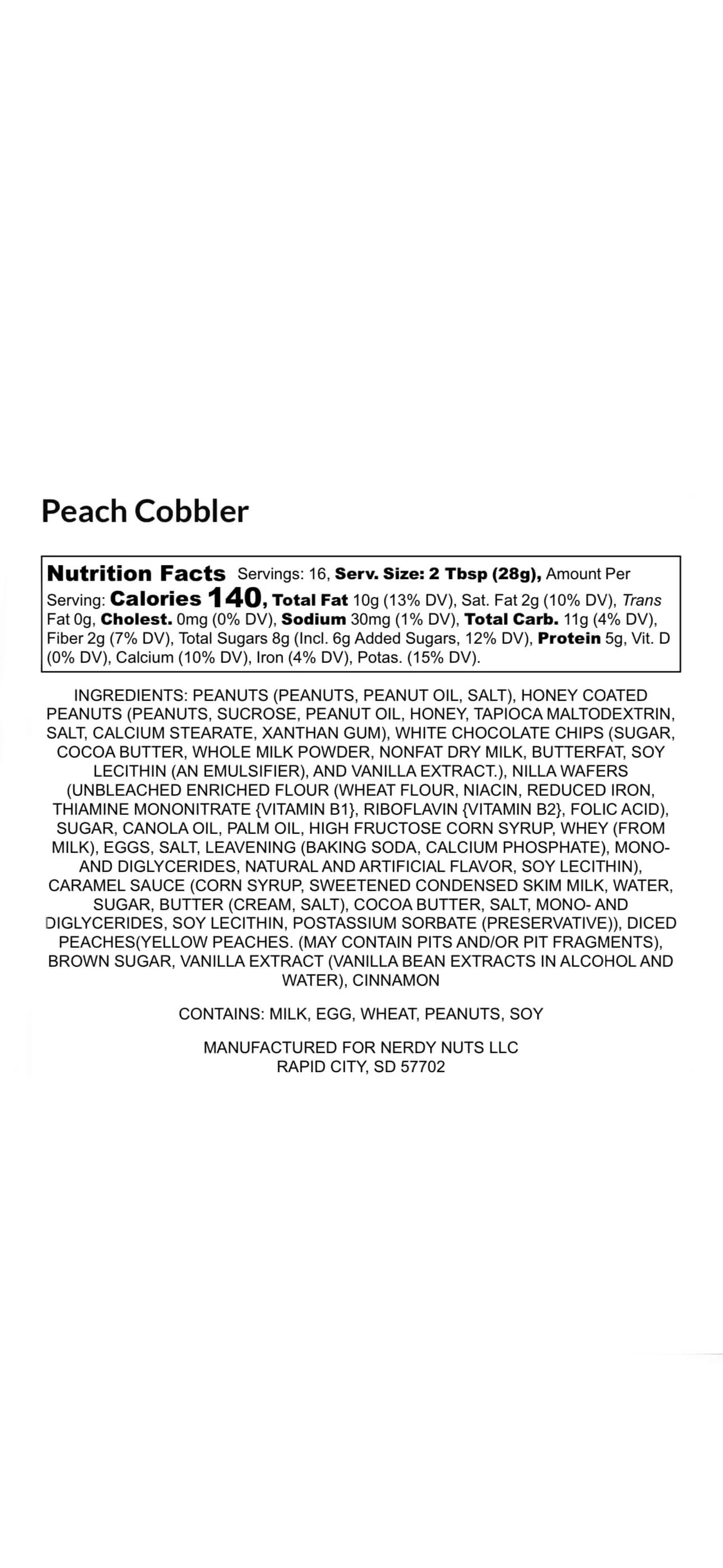Benny's Peach Cobbler Peanut Butter Treat - Image 3