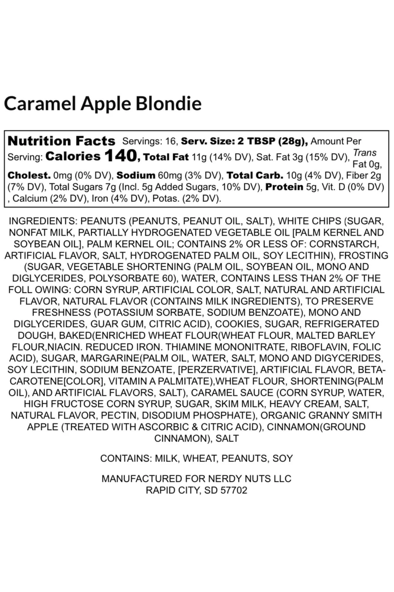 Caramel Apple Blondie Peanut Butter Treat - Image 4