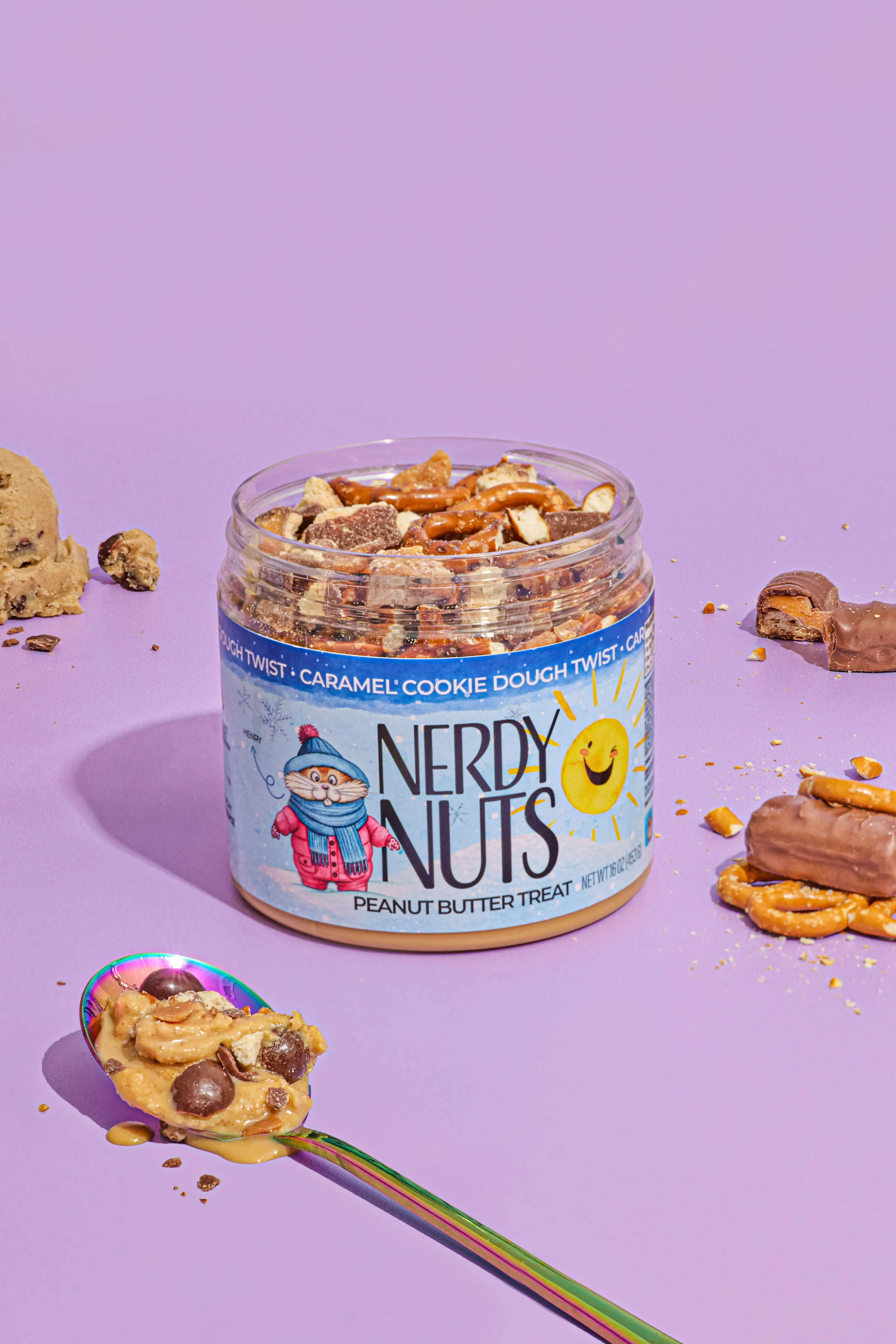 Caramel Cookie Dough Twist Peanut Butter Treat - Image 2