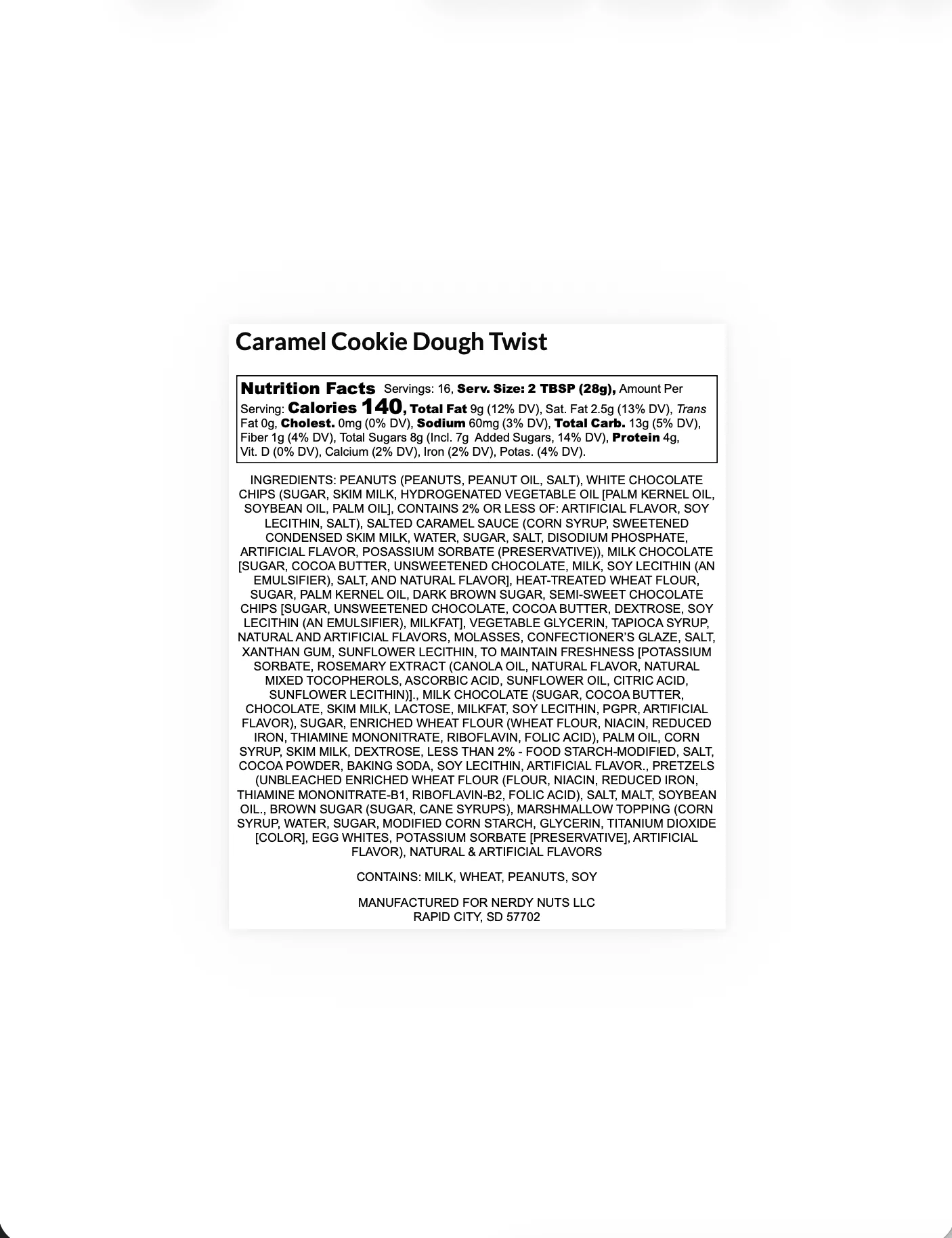 Caramel Cookie Dough Twist Peanut Butter Treat - Image 3