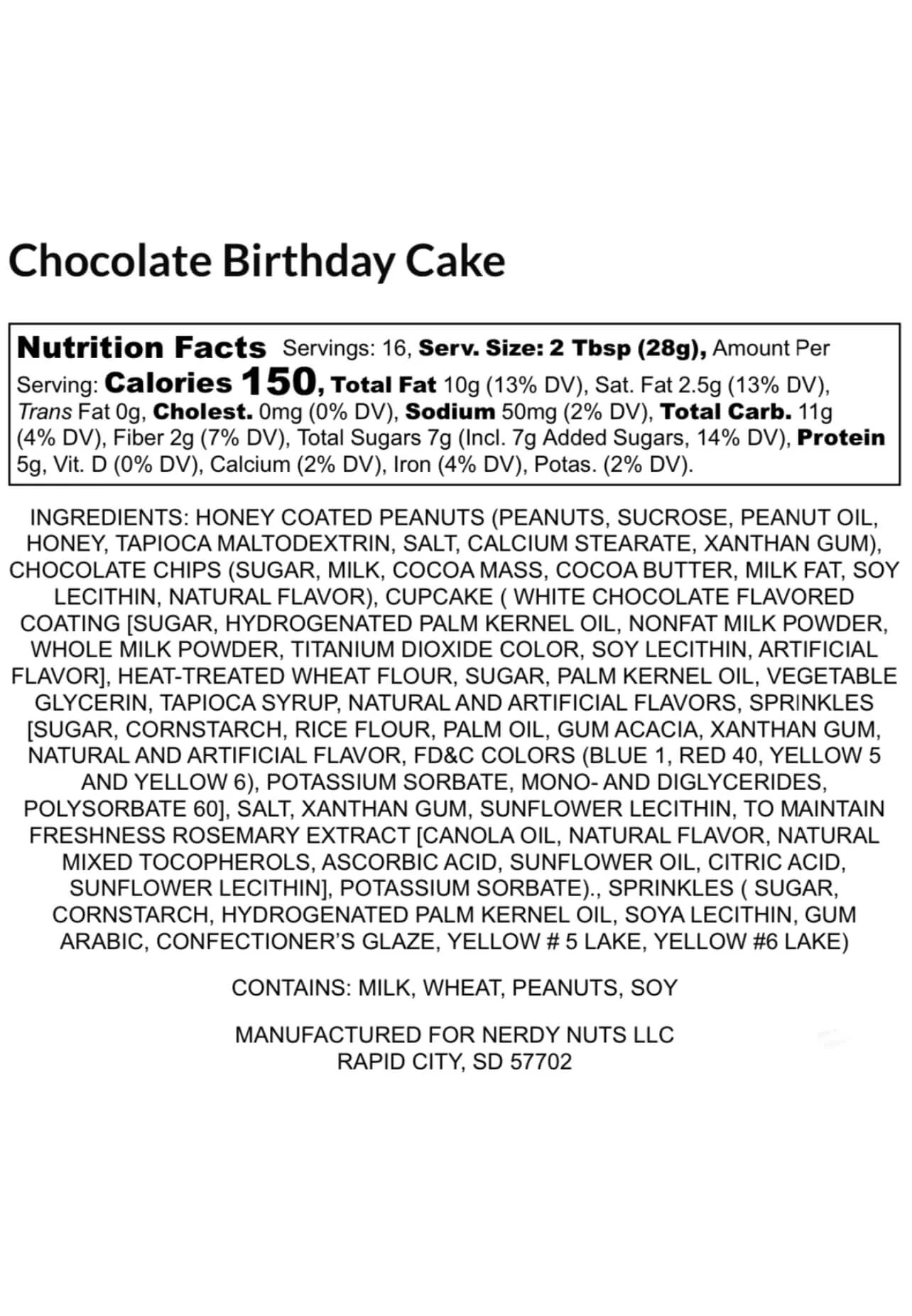 Chocolate Birthday Cake Peanut Butter Treat - Image 5