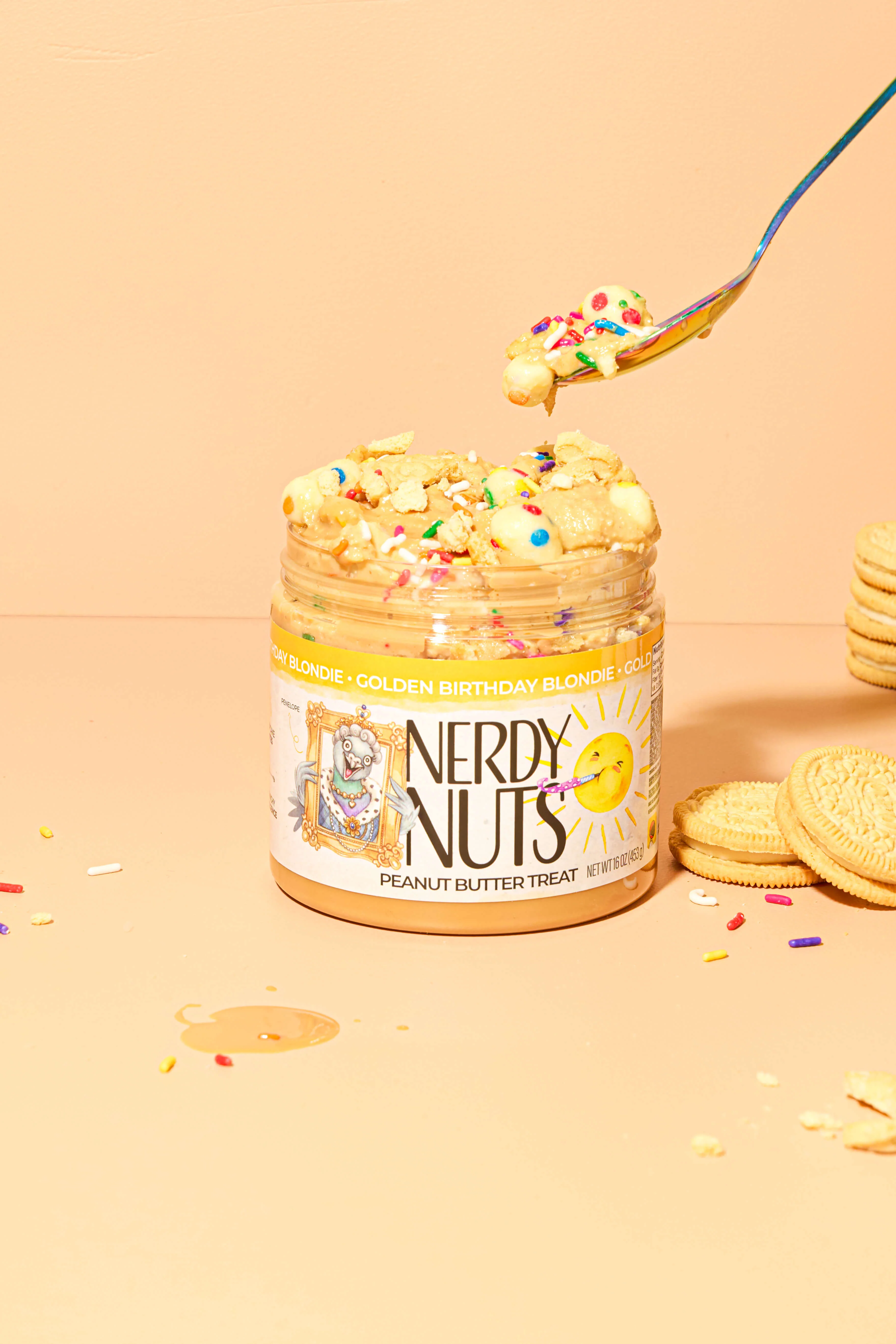 Golden Birthday Blondie Peanut Butter Treat