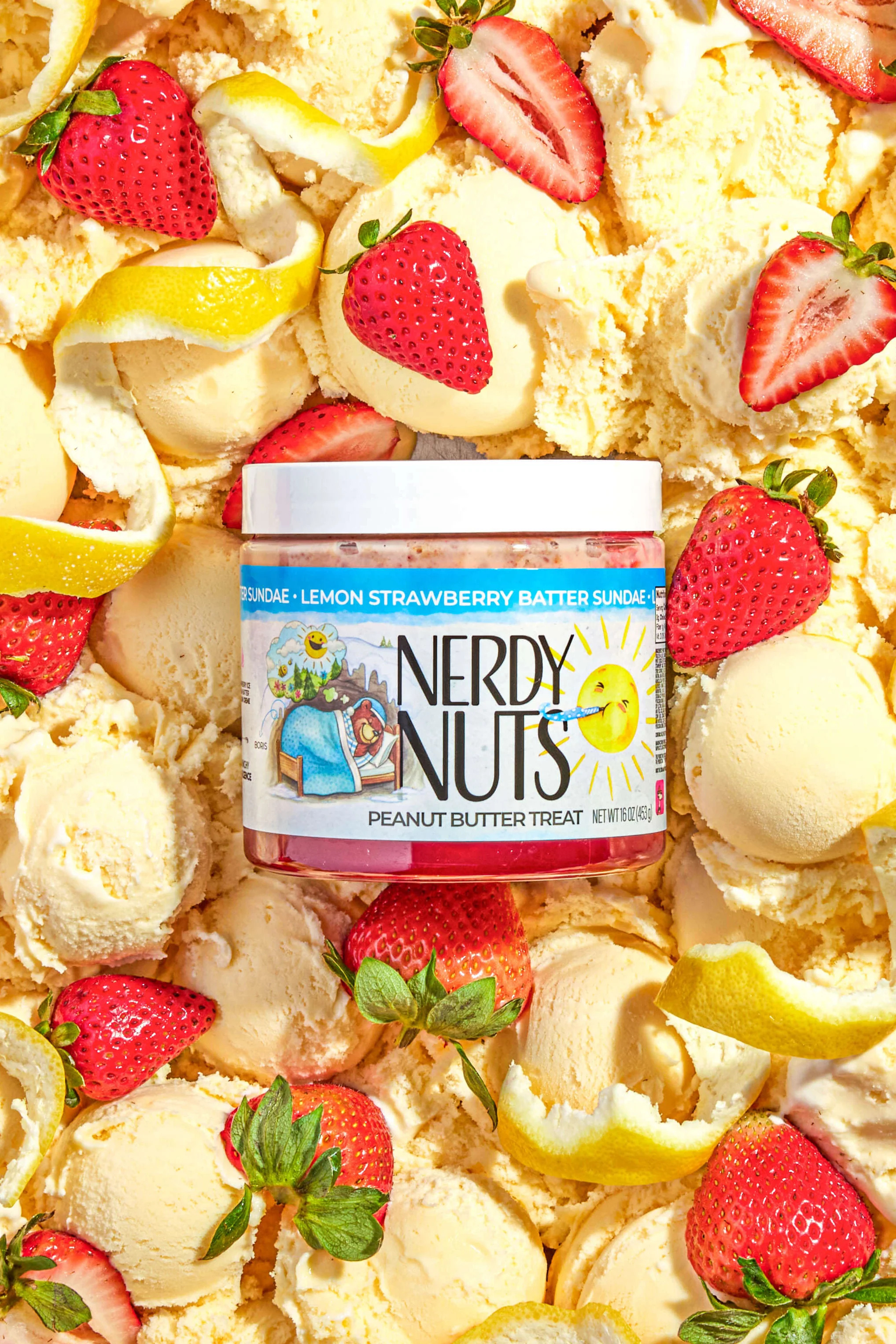 Lemon Strawberry Batter Sundae Peanut Butter Treat - Image 2