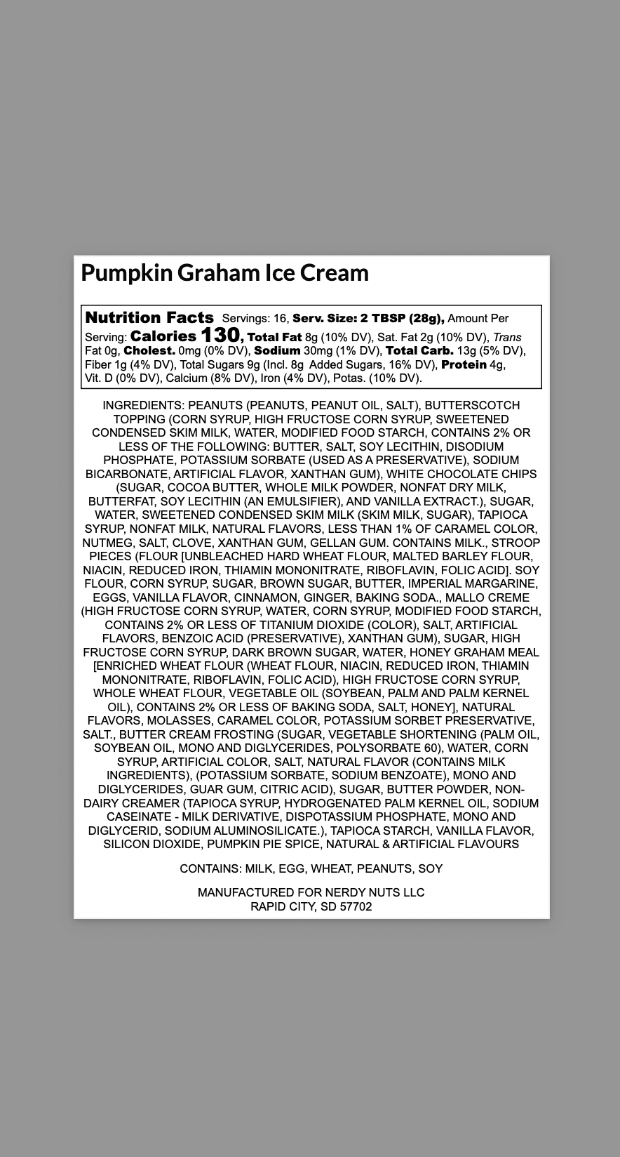 Pumpkin Graham Ice Cream Peanut Butter Treat - Image 4