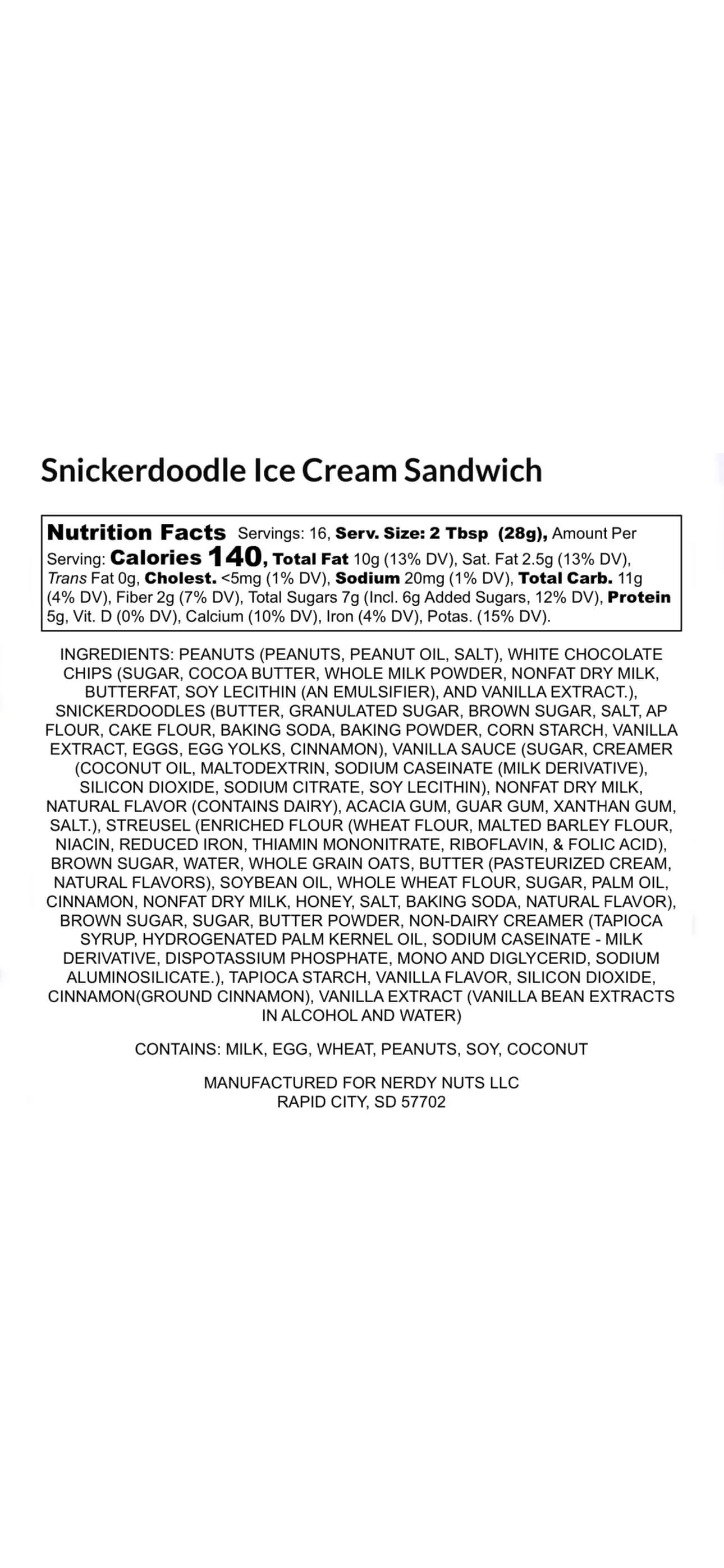 Snickerdoodle Ice Cream Sandwich Peanut Butter Treat - Image 4