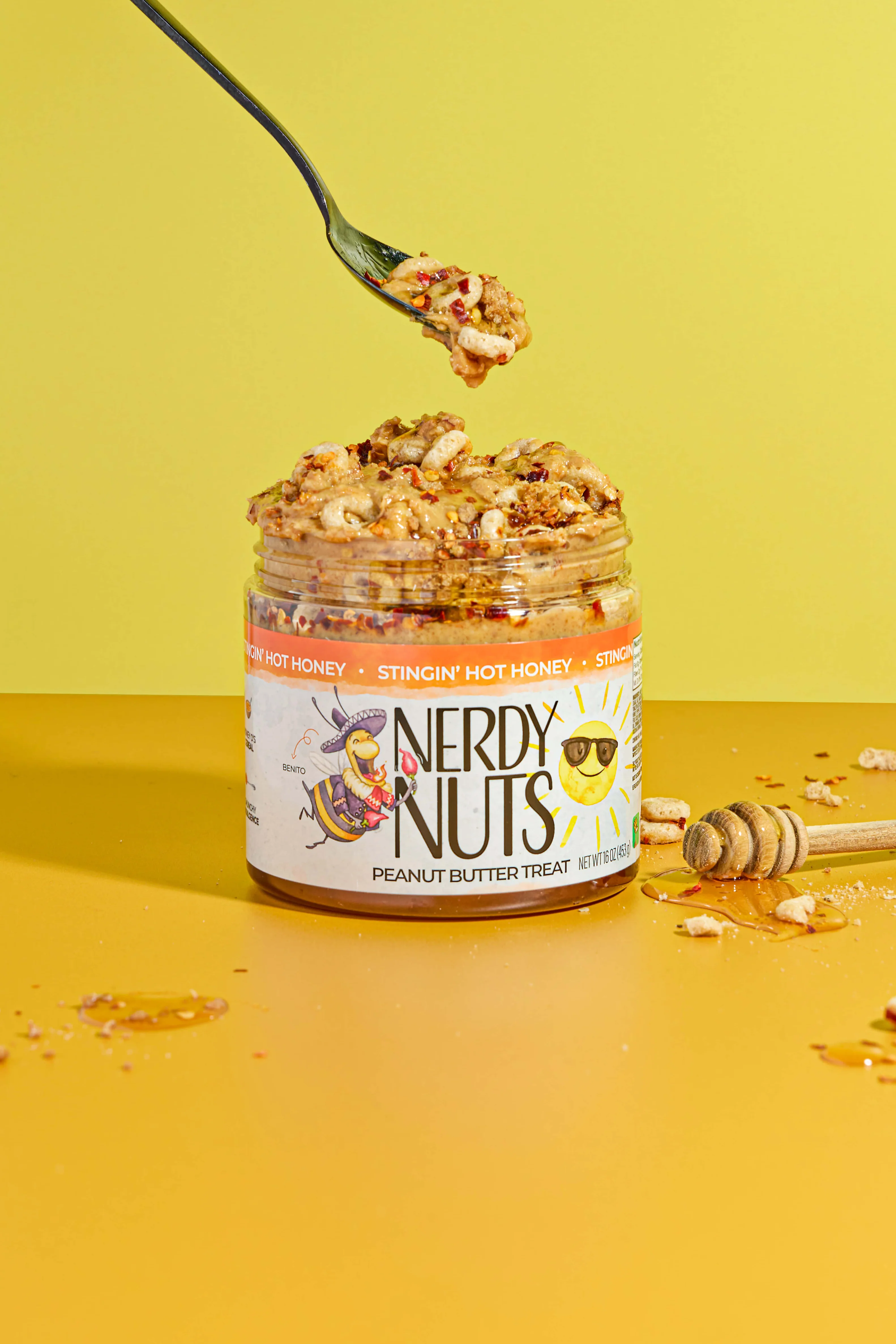 Stingin' Hot Honey Peanut Butter Treat