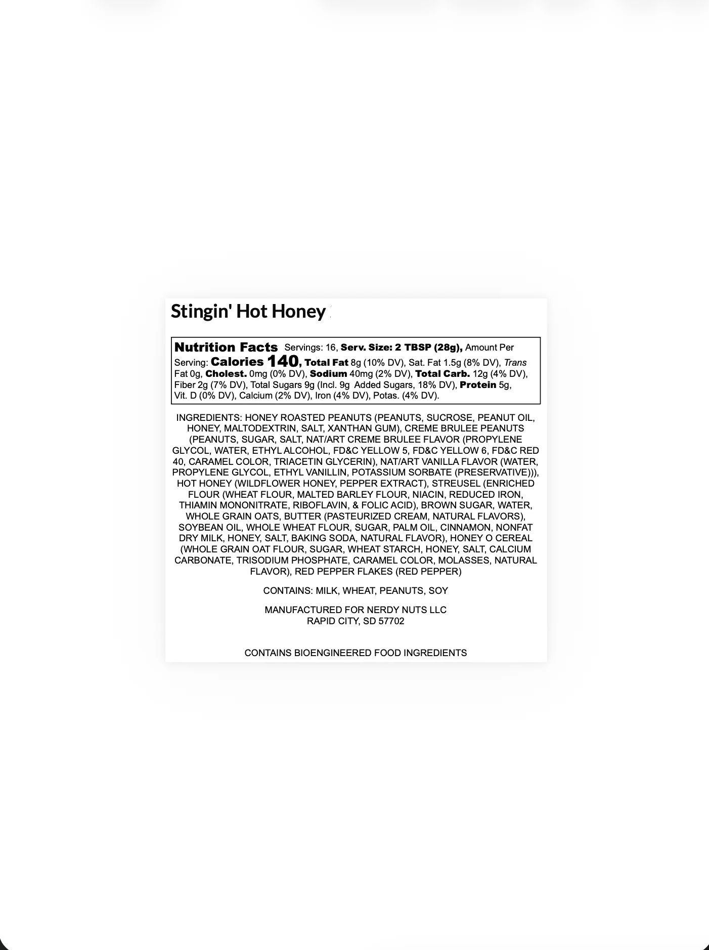 Stingin' Hot Honey Peanut Butter Treat - Image 3