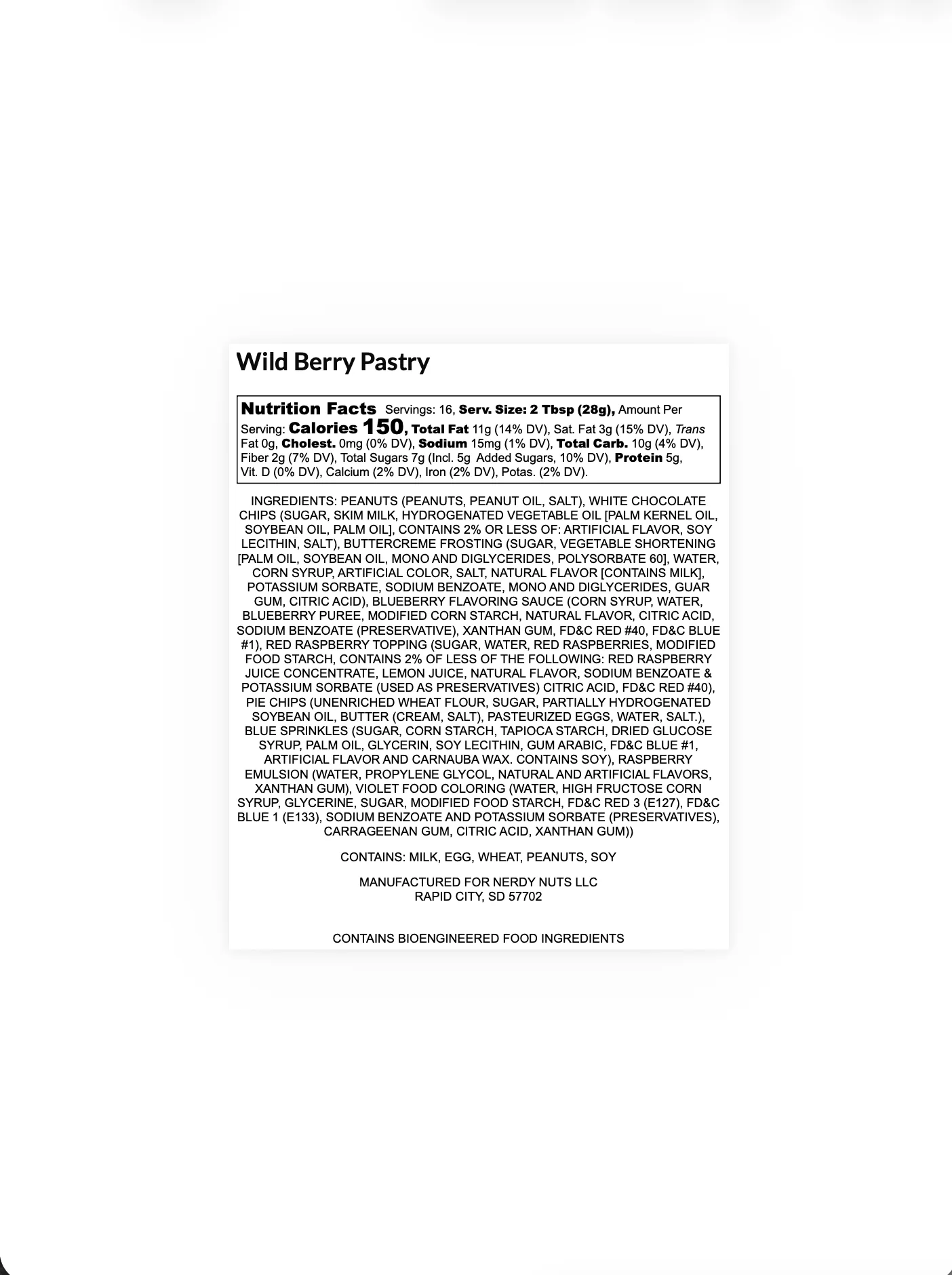 Wild Berry Pastry Peanut Butter Treat - Image 3